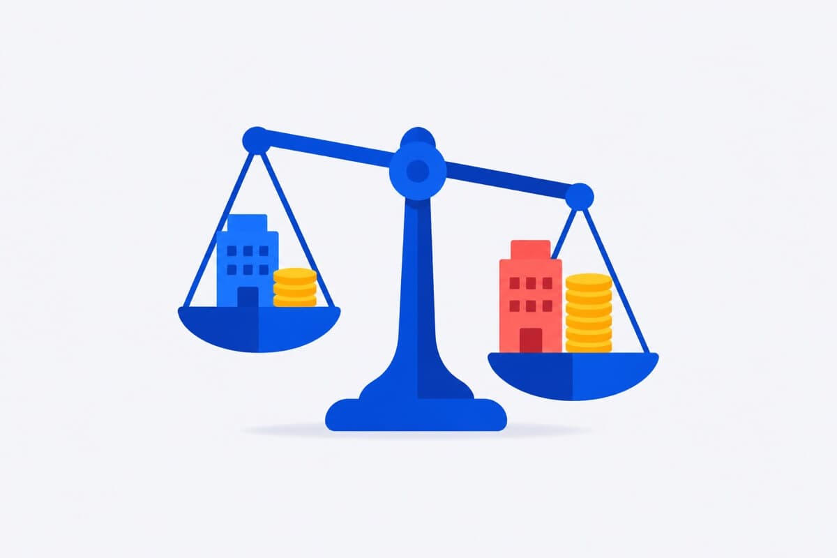 Apartment buyer comparing strata levies across two properties